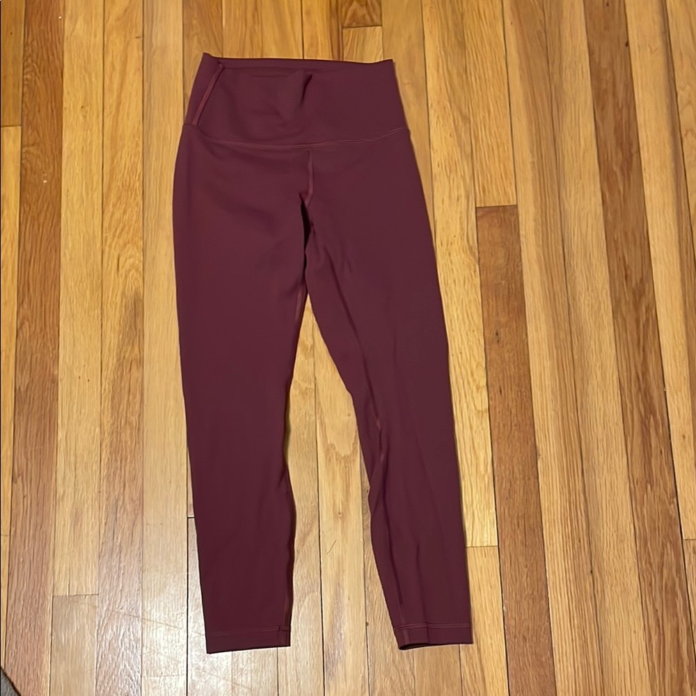 Lululemon Athletica Burgundy Leggings
